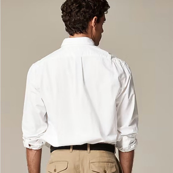 NWT J. Crew Men’s Slim Untucked cotton oxford shirt - XXL - White - Picture 2 of 8